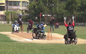 Brahmanbaria wheel Chair Cricket pic 1 20.10.2022