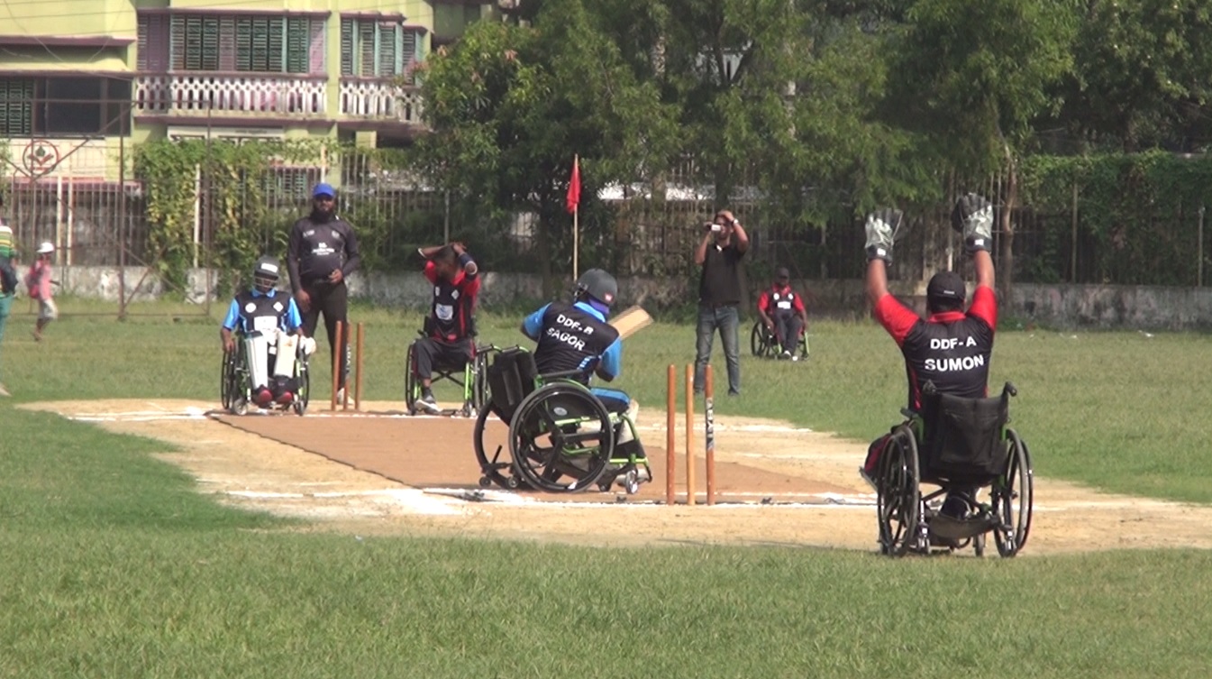 Brahmanbaria wheel Chair Cricket pic 1 20.10.2022